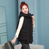 Cotton Vest Women's Winter Fashionable Warm Slim Hooded Outer Wear Vest Short Vest Wind