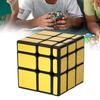 Magics Cube 3 Order Ideas Gift Classic Professional Gold Color/Silver Color Magic Mirror Cube for Children