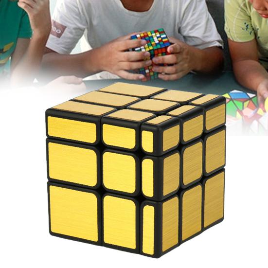Magics Cube 3 Order Ideas Gift Classic Professional Gold Color/Silver Color Magic Mirror Cube for Children