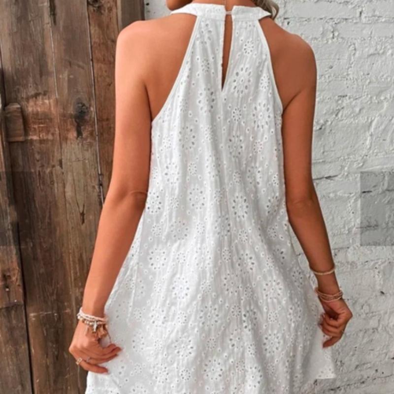 Женское элегантное мини-платье, летние короткие платья без рукавов, женские свободные повседневные праздничные пляжные платья