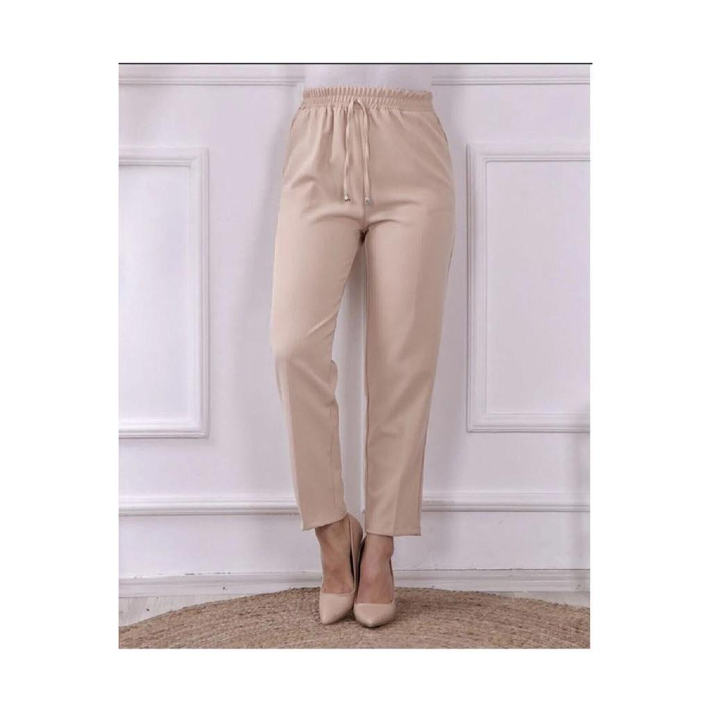 Женские эластичные брюки-морковки