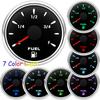 7 Color Backlight 52MM Fuel Level Gauge 0-190 Ohm Water Tank Gauge Meter Indicator 240-33 Ohm Oil Level Meter Auto Car Gauge
