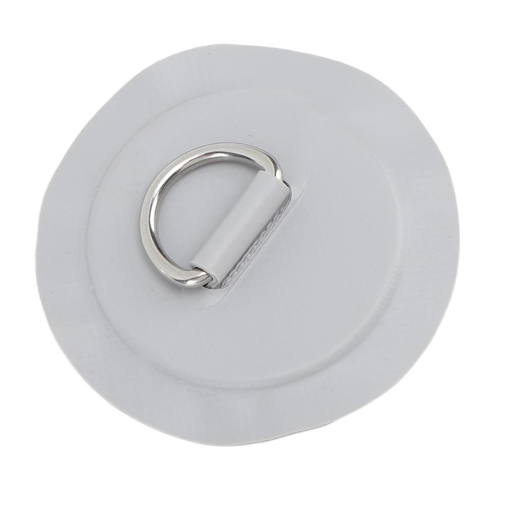 4PCS 3.1 Inch PVC Patch Lightweight Inflatable Boat D Ring Practical Kayak D Ring for Kayak