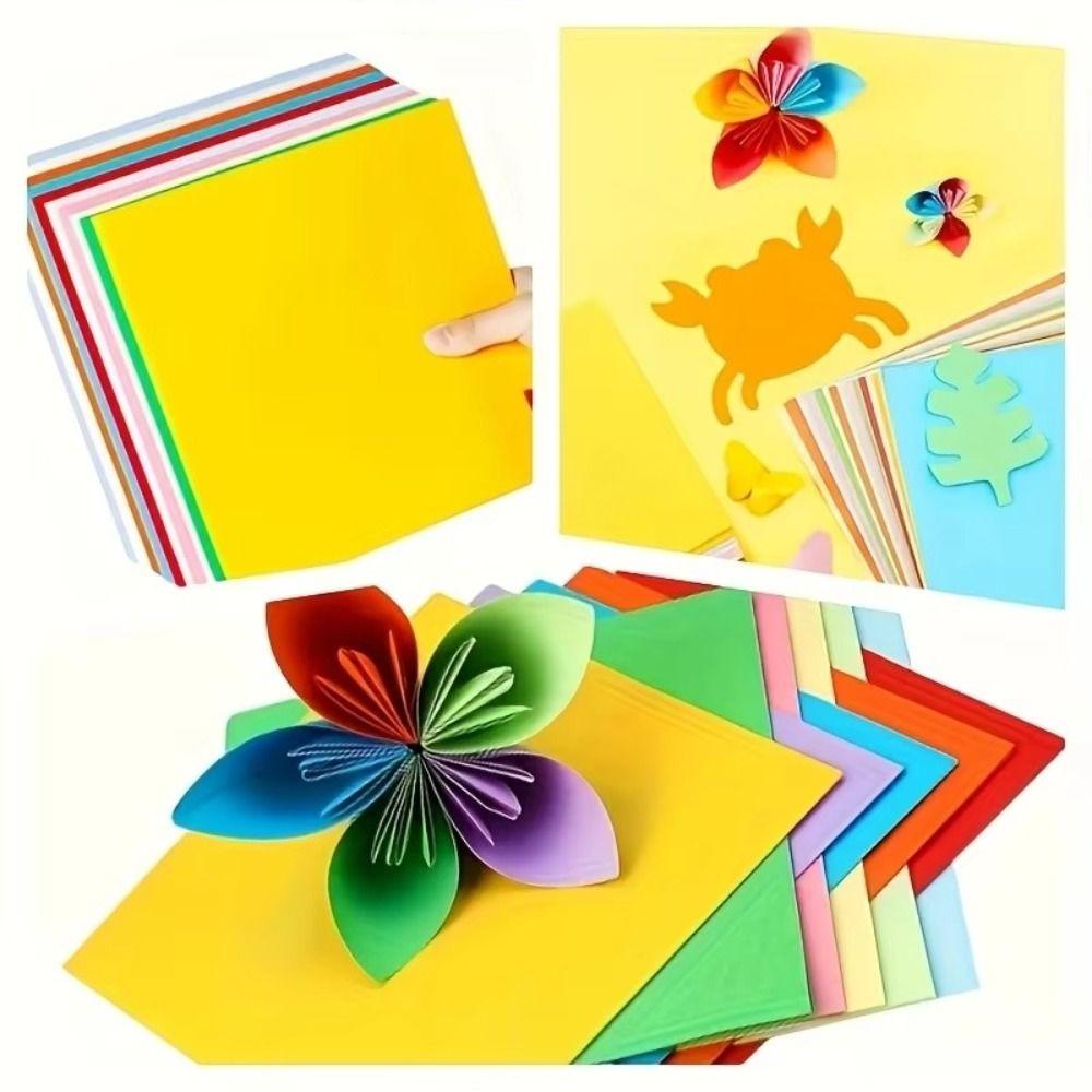 10 Colors Random Origami Paper Multipurpose Colored Paper New Stationery Paper
