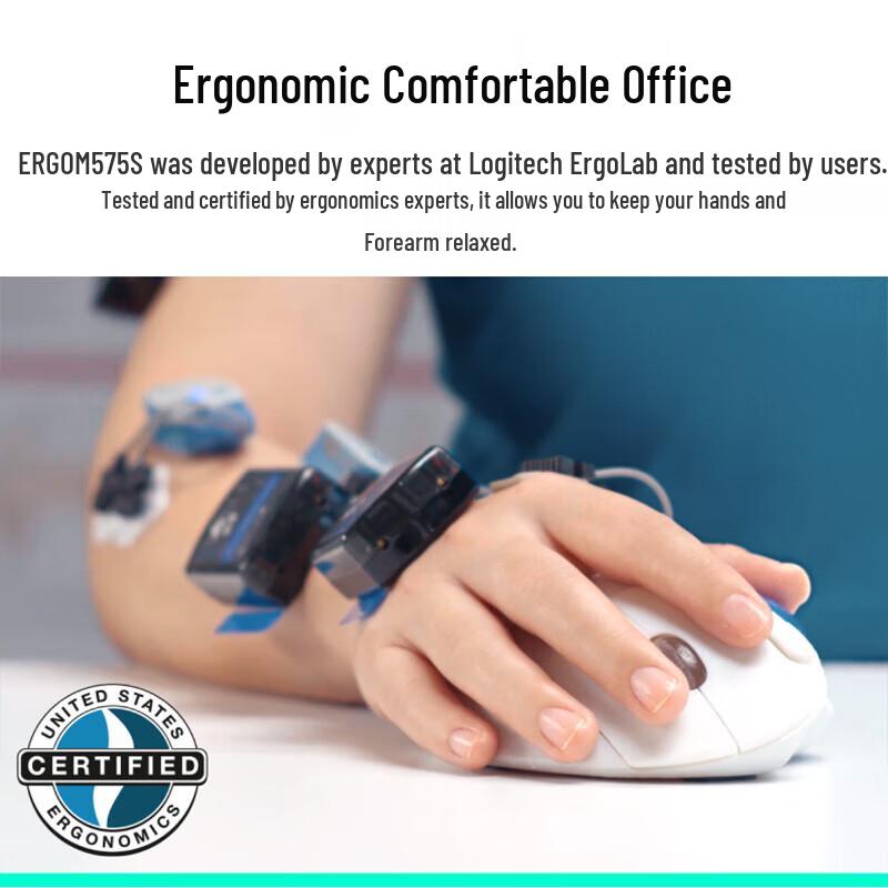 Logitech ERGO M575 Wireless Ergonomic Trackball Mouse