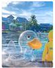 Transparent Duck Sitting Inflatable Swimming Ring for Infants and Kids (2-6 Years)