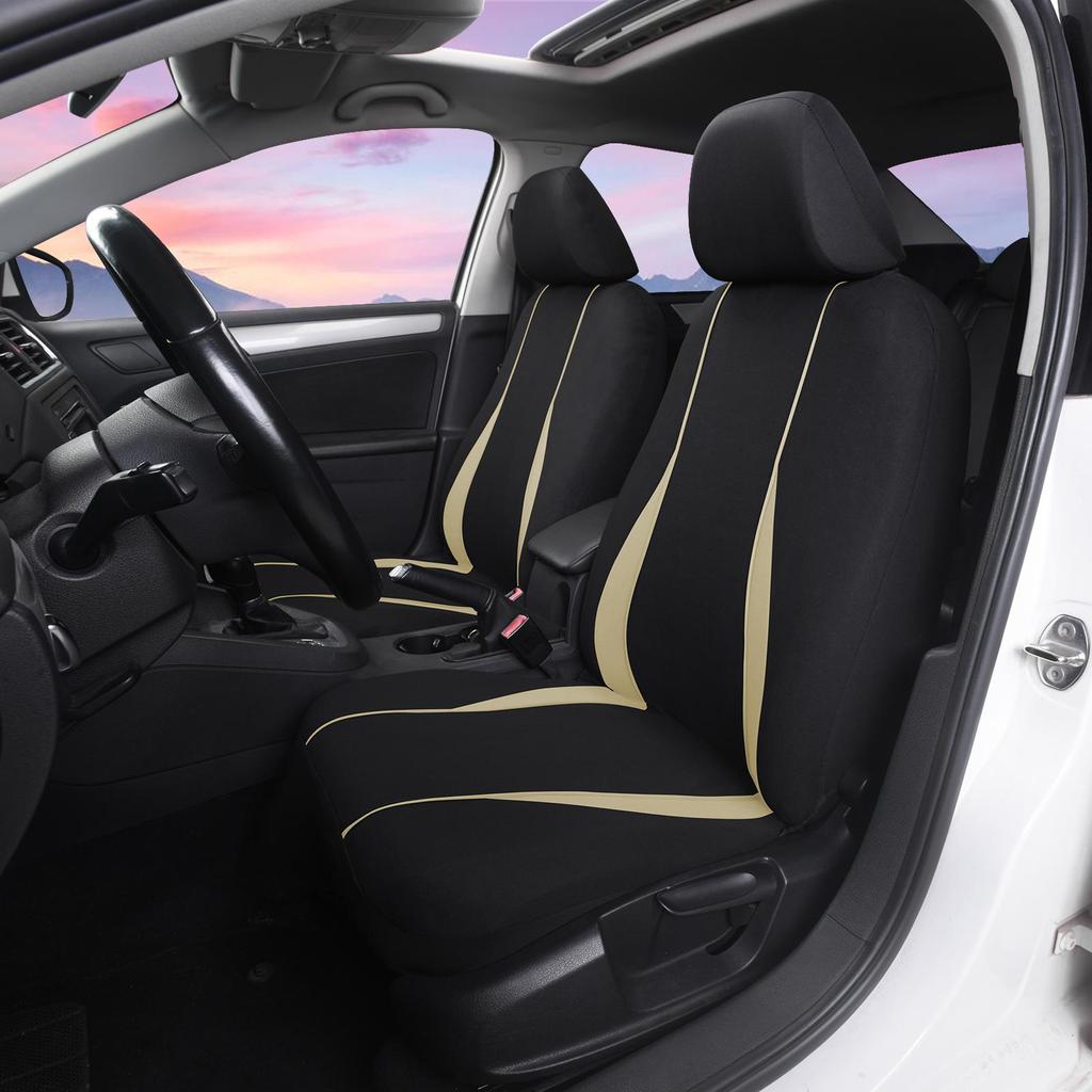 2 шт. классические чехлы на автомобильные сиденья, чехлы на передние автомобильные сиденья, универсальные, подходят для большинства автомобилей/внедорожников