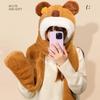 Soft Plush Capybara Scarf Warm Kapibara Gloves Cartoon Capibara Hat  Outdoor