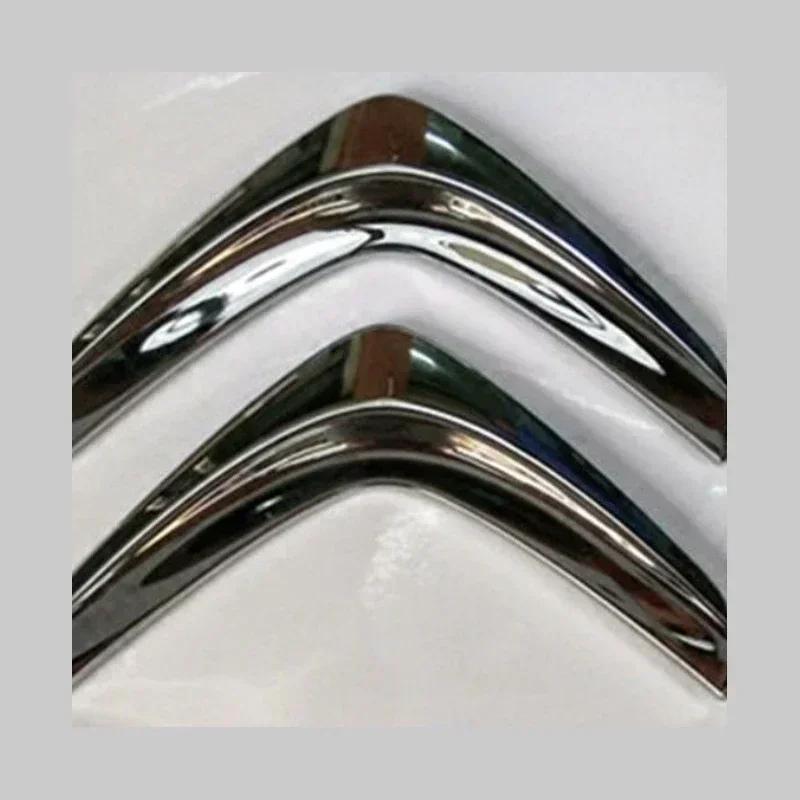 AJFJ2 For Citroën C4 C-QUATRE Sport ABS Chrome Emblem Badge OEM Style Front Rear Logo Replacement Accessories for 2008-2017 Models