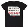Jaws Unisex Adult No Swimming T-Shirt