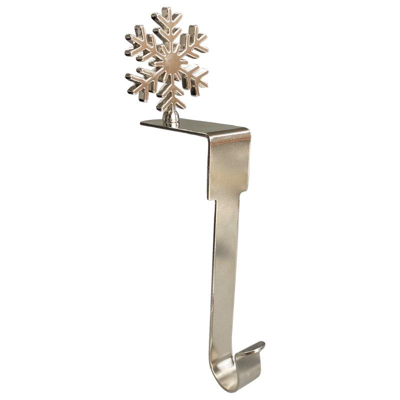 1 шт. Рождественский кулон Снежинка Лось Снеговик Форма дерева Металлический крючок для двери камина Шкаф Рождественская вечеринка Навидад Декор года