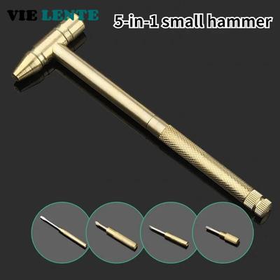 5-в-1 набор отверток Mini Craft Hammer, медный сплав, золотая съемная микроотвертка, идеальный ручной инструмент для проектов своими руками