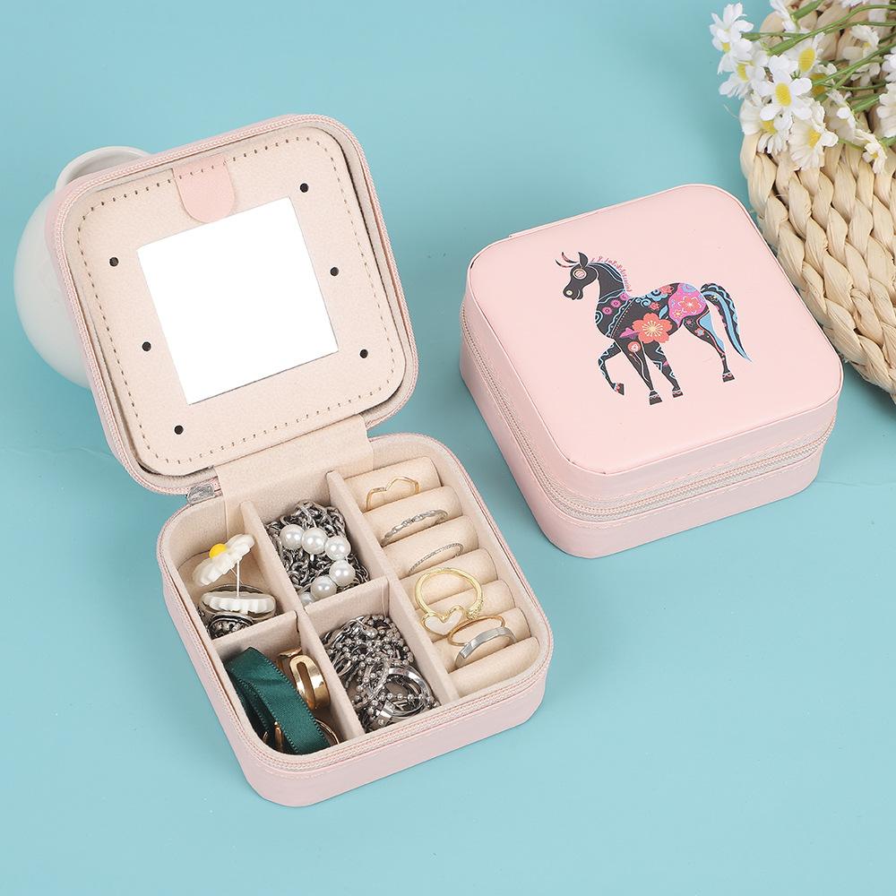 1011 New Design Portable Jewelry Box Storage Box Earring Box Ring Box Jewelry Box Hot Sale
