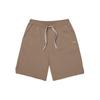 Solid Color Lace-Up Casual Shorts Men Shorts Beige VN0002NWYEH