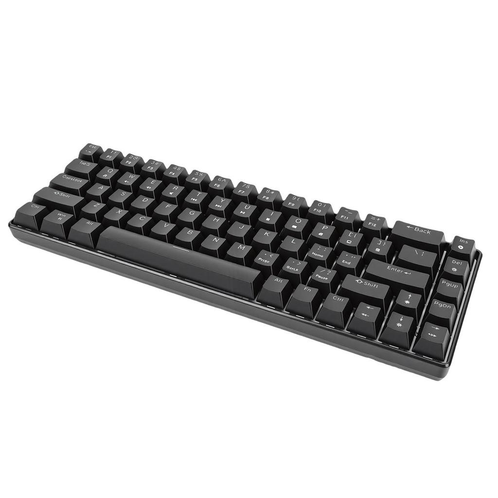 Механическая игровая клавиатура на 68 клавиш с RGB-подсветкой, с возможностью горячей замены, проводная, с коричневыми переключателями, для компьютера
