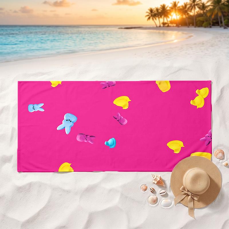 Peeps Soft and comfortable beach towel perfect for vacations and poolside use an ideal gift for summer holidays