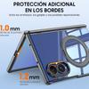 Magnetic Foldable Phone Case with 360° Kickstand, PC TPU and Tempered Glass for Samsung Galaxy Z Fold 8-Black