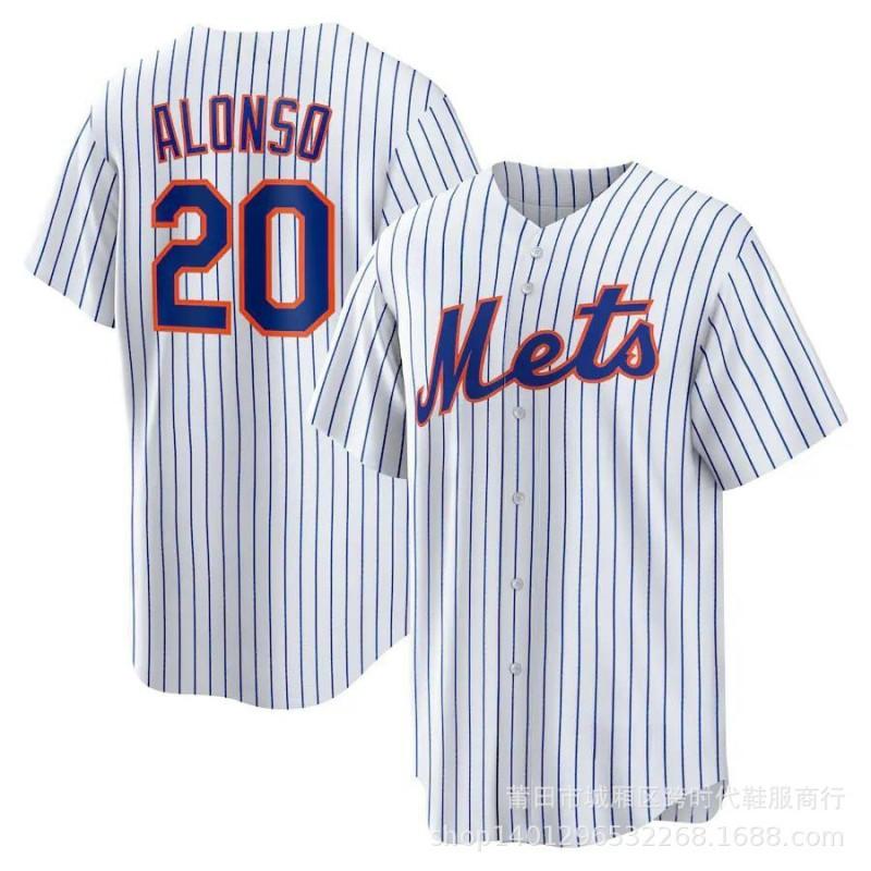 New York Mets 20 22 Baseball Jerseys Men Team Sports Athletic Shirts