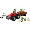 LEGO City 60461 Tracteur agricole rouge avec remorque et moutons - Jeu pour enfants 4 ans