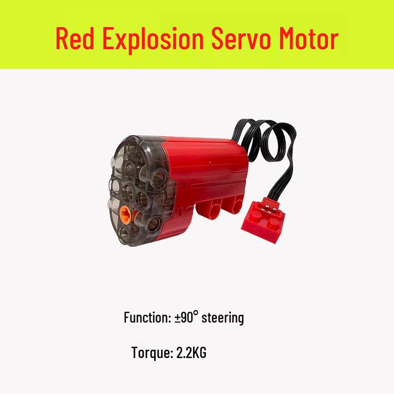 Пульт управления Высокоскоростной двигатель и Батарейный блок для кирпичиков Lego с черными, красными и светлыми модификациями