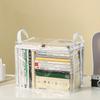 Foldable book box student dormitory classroom book organizer transparent waterproof household book organizing storage box Fun for All Ages