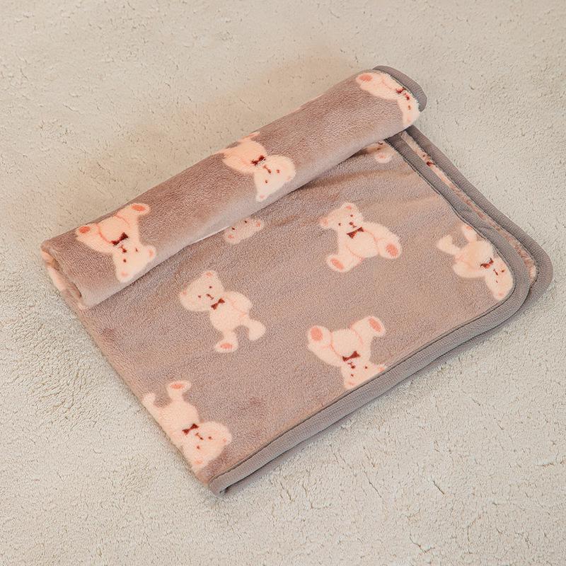 Всесезонный двухсторонний фланелевый коврик для домашних животных и одеяло для сна кошек