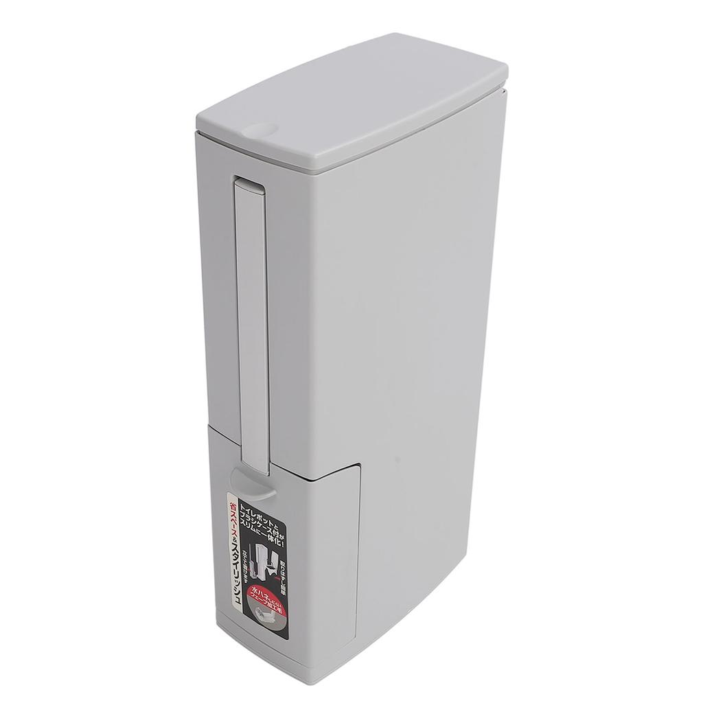 Bathroom Trash Can with Toilet Brush and Holder Pop Up Lid Prevent Odor Removable Inner Bucket