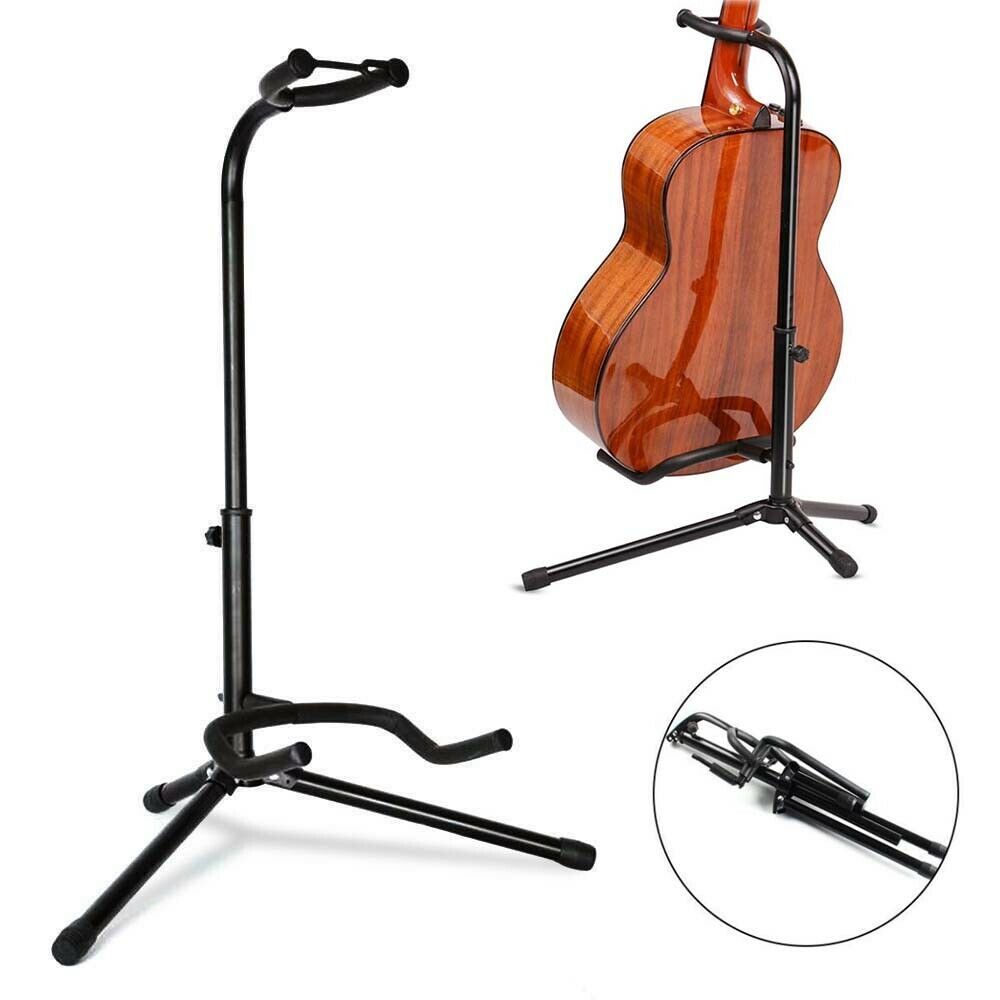 Folding Guitar Holder Guitar Stand Guitar Display Rack Electric Guitar Bracket Guitar Tripod Stand