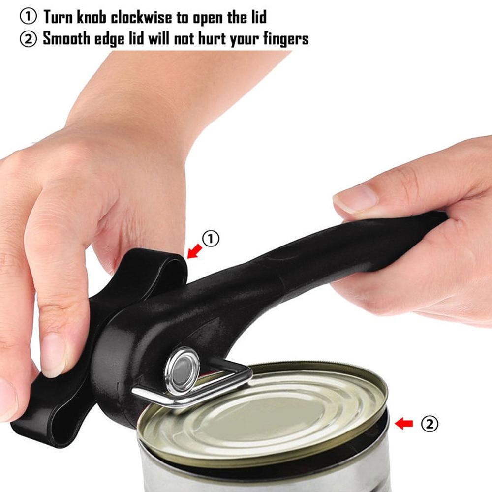 2024Best Cans Opener Kitchen Tools Professional Handheld Manual Stainless Steel Can Opener Side Cut Manual Jar Opener