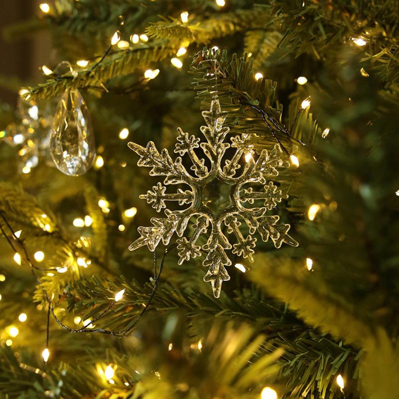 10/12 шт./комплект подвеска на рождественскую елку украшение праздничные принадлежности креативный рождественский прозрачный кулон