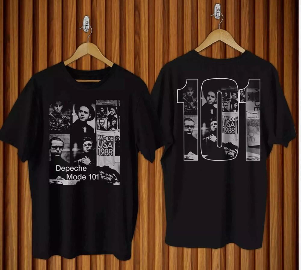 Новая футболка Depeche Mode 101 Подарок для фанатов Унисекс S-5XL Футболка Унисекс - Мужская Летняя Хлопковая Футболка с Принтом