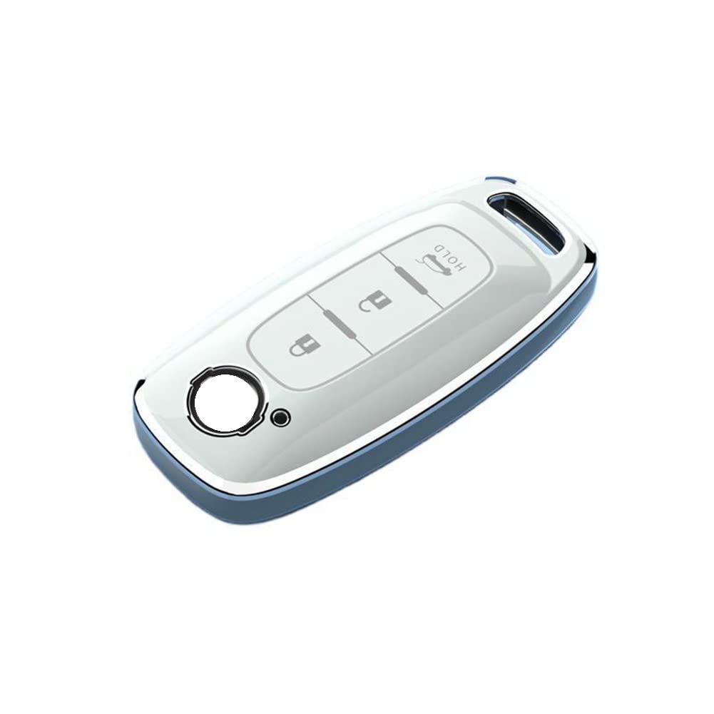 Чехол для ключа ZANEKO для новой модели X-Trail, совместимый с чехлом для ключа Nissan Sakura Aria (белый)