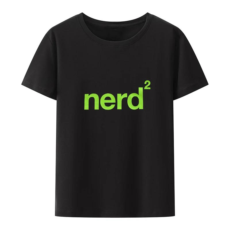 Футболки Nerd Twice Юмор Мужская одежда Летняя одежда...
