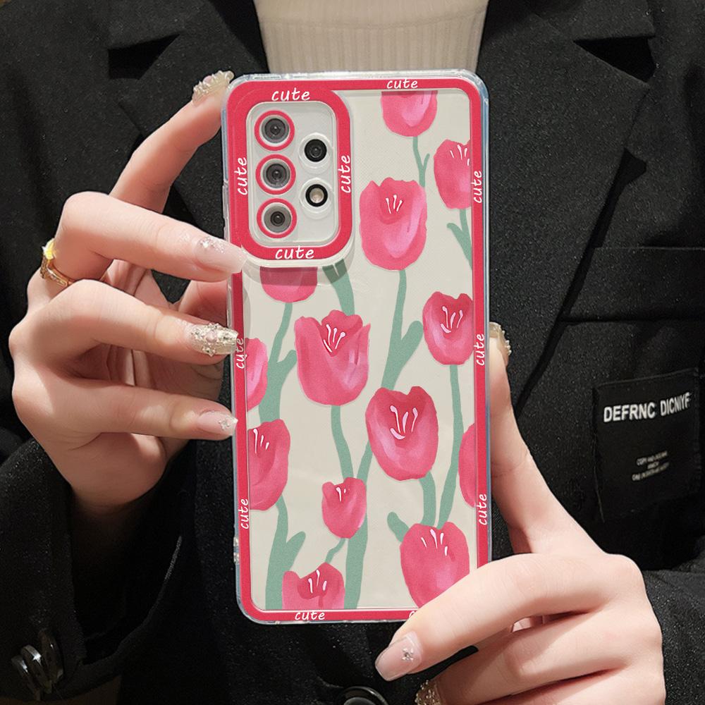 Чехол для телефона Samsung Galaxy A54 5G Funda A55 5G A35 A34 A53 A52 A33 A32 A14 A13 S24 Ultra S23 S22 Plus S21 S20 FE Мягкие чехлы