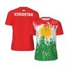 Kurdistan Flag Graphic Mens Football Jersey Fashion National Emblem 3D Printed Sports T Shirt Casual Oversized Breathable Tees