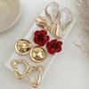 Salircon 5 Styles Trendy Irregular Geometry Metal Stud Earrings Set for Women Exquisite Piercing Earring Jewelry 2026 New Gift