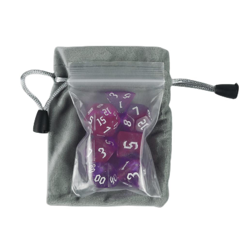 1Piece D&D Dice Bags Velvet Card Storage Bag Toy Jewelry Mini Drawstring Package 8*10cm