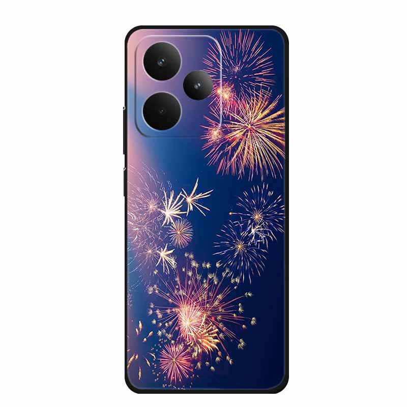 Черный силиконовый чехол для телефона Realme P4 Pro Мультяшный кот Мягкий ТПУ Чехол-накладка на заднюю панель Realme P4 Pro Чехол RealmeP4 Pro