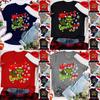 Festive Women Christmas Grinch Casual Tunic T-shirt With Comfortable Fit