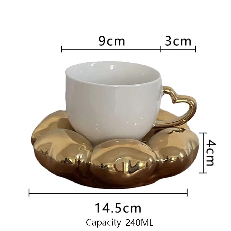 240 мл керамическая кружка милая декоративная тарелка с любовью Пномпень кофейная кружка домашний послеобеденный чай кружка набор украшение для гостиной дома