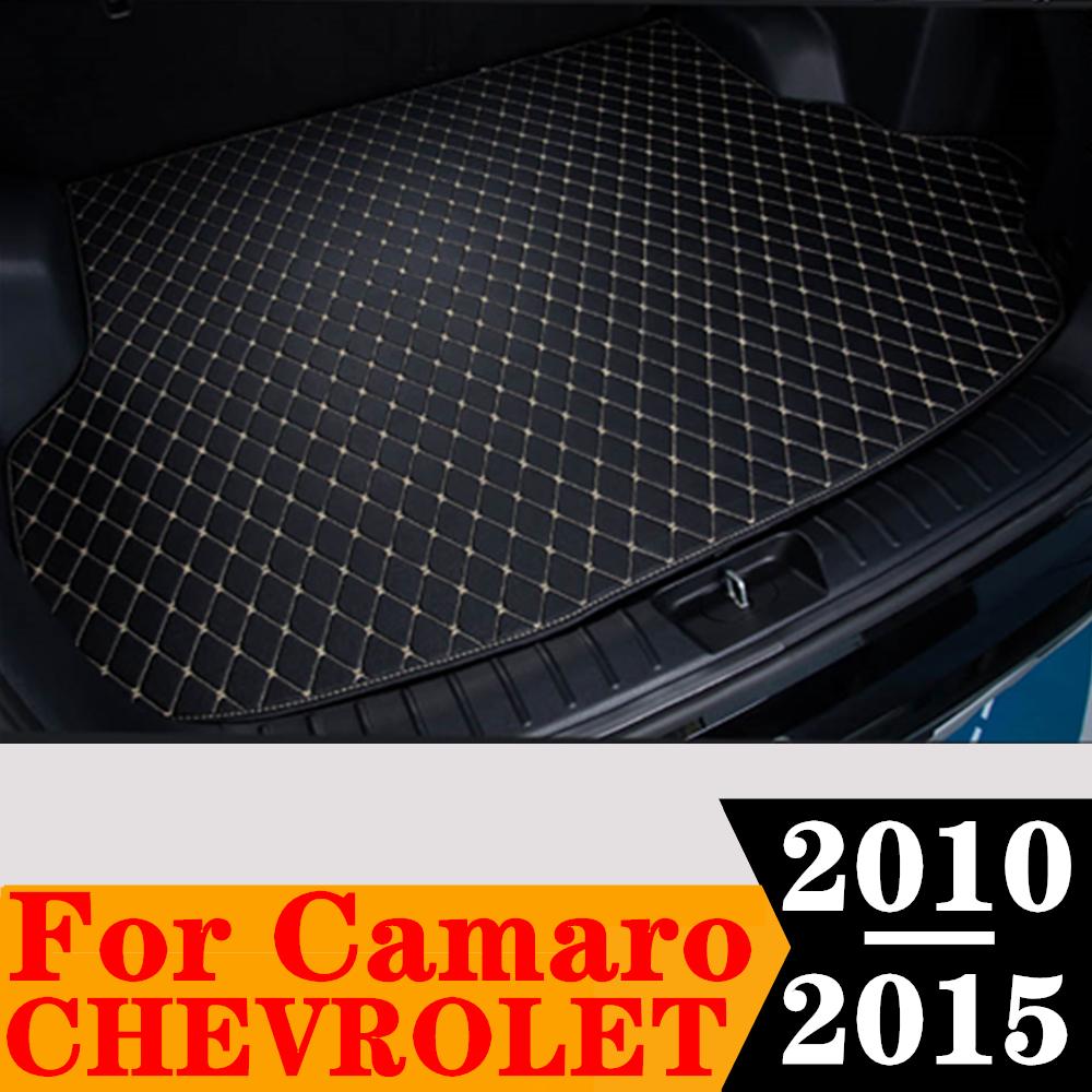 Sinjayer автомобильный коврик в багажник, всепогодный багажник, коврик для багажника, ковер с плоской боковой крышкой для багажника Chevrolet Camaro