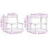 Outdoor Sofa Set with Cushions 7 pcs Natural and Black