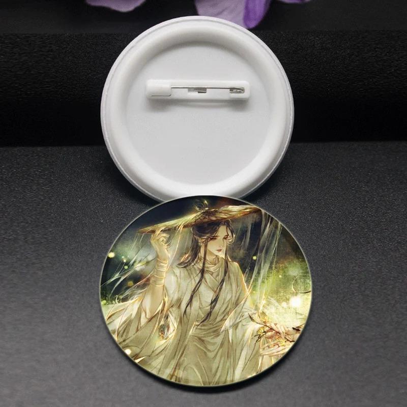 32/44/58MM Chinese Anime Tian Guan Ci Fu Brooche On Backpack Cartoon Badge Xie Lian Hua Cheng Enamel Pin Jewelry Accessorie Gift