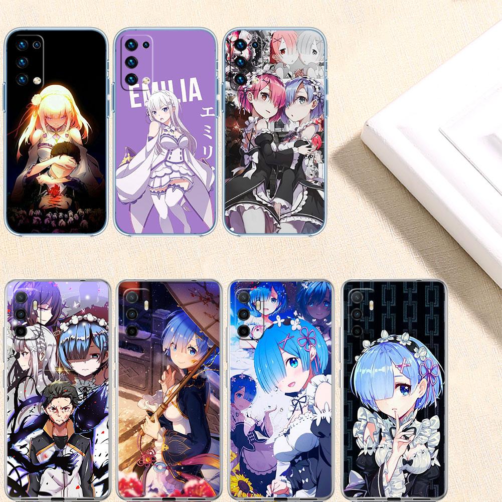 Чехол для телефона Re Zero Emilia Ram Rem для Motorola Moto G10 G20 G30 G31 G32 G34 G35 G41 G42 G50 G51 G52 G55 G60 G60S G62 G71 G72 G75