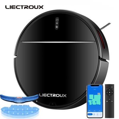 Робот-пылесос LIECTROUX M7SPRO с мощным всасыванием, WiFi/приложением/управлением Alexa, навигацией по карте, 4000 Па, 4400 мАч