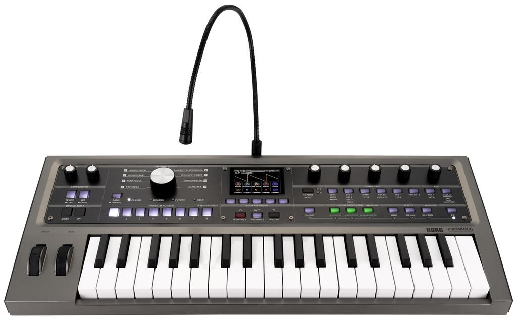 KORG microKORG 2 Аналоговый Синтезатор Клавишный Моделирующий/Вокодер/Компактный/Цветной Дисплей/Работа от Батарей/37 MK-2