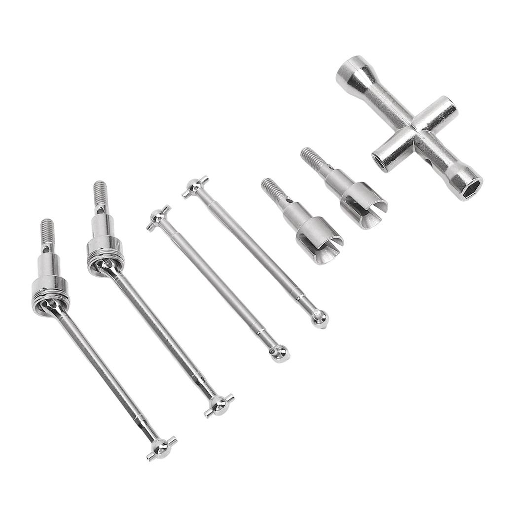 RC Car Drive Shaft Set 6312 Brushless Metal Front Rear Wheel Drive Axle Replacement for SCY 16101Pro 16210Pro