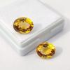 Earrings Making Oval Cut Eye Clean Citrine Stones, 2 Pieces Set Natural Citrine Gemstone, 10.70 Carat, 12 To 13 Mm Size.