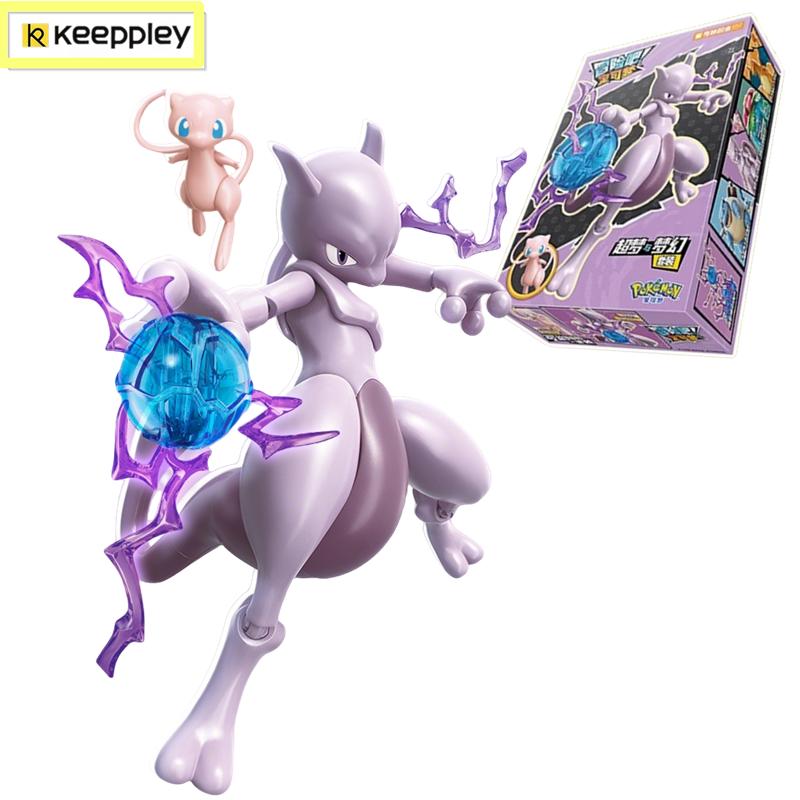 Keeppley Pokemon Блоки для битвы Лукарио Чаризард Мьюту Бластойз Грениндзя Сборная 3D Модель Мини Фигурки из Кирпичиков Игрушки