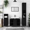 VidaXL Bathroom Cabinet Black 80x33x60 Cm Engineered Wood 831629